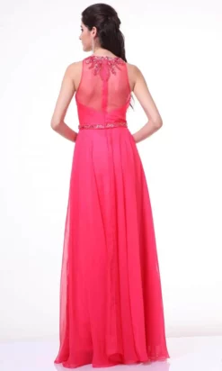 Cinderella Divine JC3373 - Crystal Embellished Pleated Long Dress -Hot Sale WEDDING Store cinderella divine jc3373 crystal embellished pleated long dress special occasion dress 31099974352979