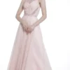 Cinderella Divine JC3373 - Crystal Embellished Pleated Long Dress