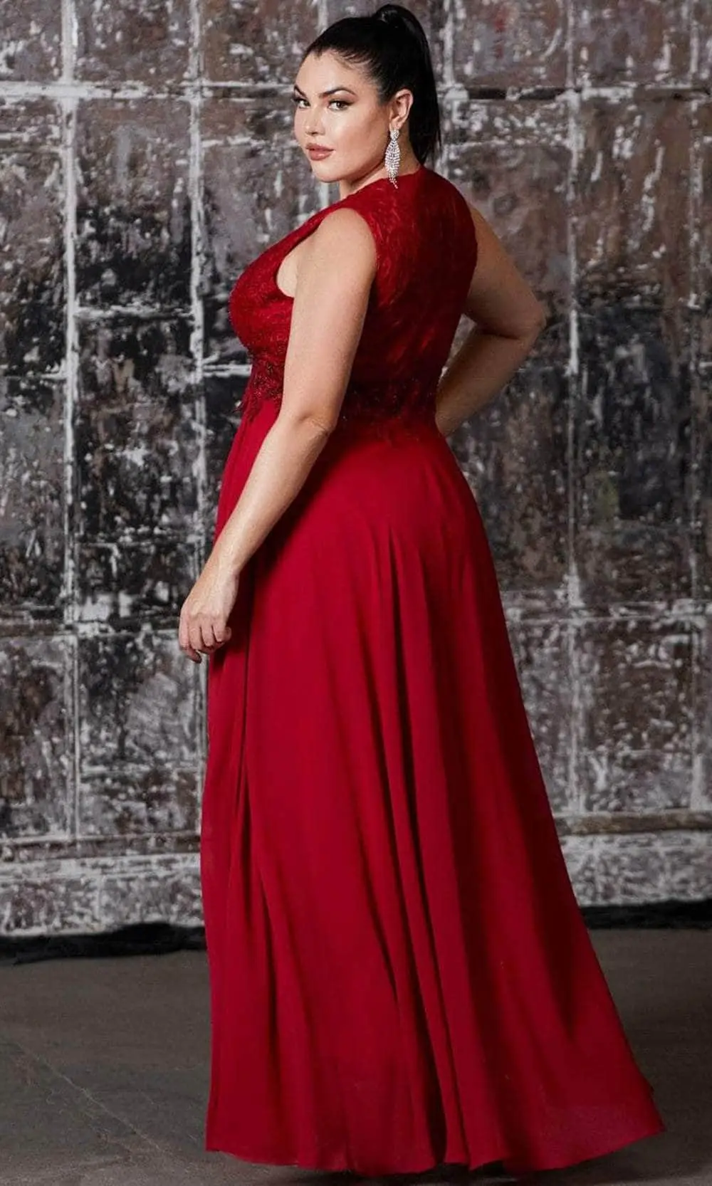 Cinderella Divine S7201 - Sleeveless A-Line Long Dress 2 Cinderella Divine S7201 - Sleeveless A-Line Long Dress - Image 2