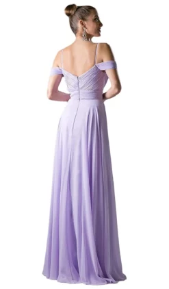 Cinderella Divine - Shirred Plunging Sweetheart Cold Shoulder Chiffon Gown 16 Cinderella Divine - Shirred Plunging Sweetheart Cold Shoulder Chiffon Gown -Hot Sale WEDDING Store cinderella divine shirred plunging sweetheart cold shoulder chiffon gown prom dresses 28284969025619