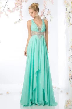 Cinderella Divine - Sleeveless Embellished Ruched A-line Dress 14 Cinderella Divine - Sleeveless Embellished Ruched A-line Dress -Hot Sale WEDDING Store cinderella divine sleeveless embellished ruched a line dress special occasion dress 2 mint 14863882453075