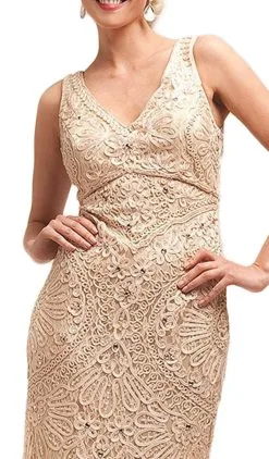 Cinderella Divine - Sleeveless Embellished V-neck Sheath Dress -Hot Sale WEDDING Store cinderella divine sleeveless embellished v neck sheath dress special occasion dress 13746144346195