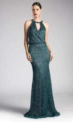 Cinderella Divine - Sleeveless Halter Neck Blouson Sheath Dress -Hot Sale WEDDING Store cinderella divine sleeveless halter neck blouson sheath dress special occasion dress 28828185231443