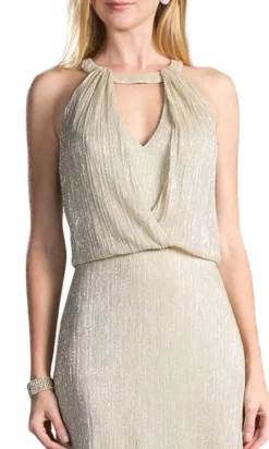 Cinderella Divine - Sleeveless Halter Neck Blouson Sheath Dress -Hot Sale WEDDING Store cinderella divine sleeveless halter neck blouson sheath dress special occasion dress 28828185362515