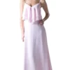 Cinderella Divine - Sleeveless Ruffled Bodice Chiffon A-Line Long Formal Dress