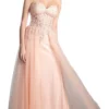 Cinderella Divine - Strapless Floral Lace Sweetheart A-line Dress