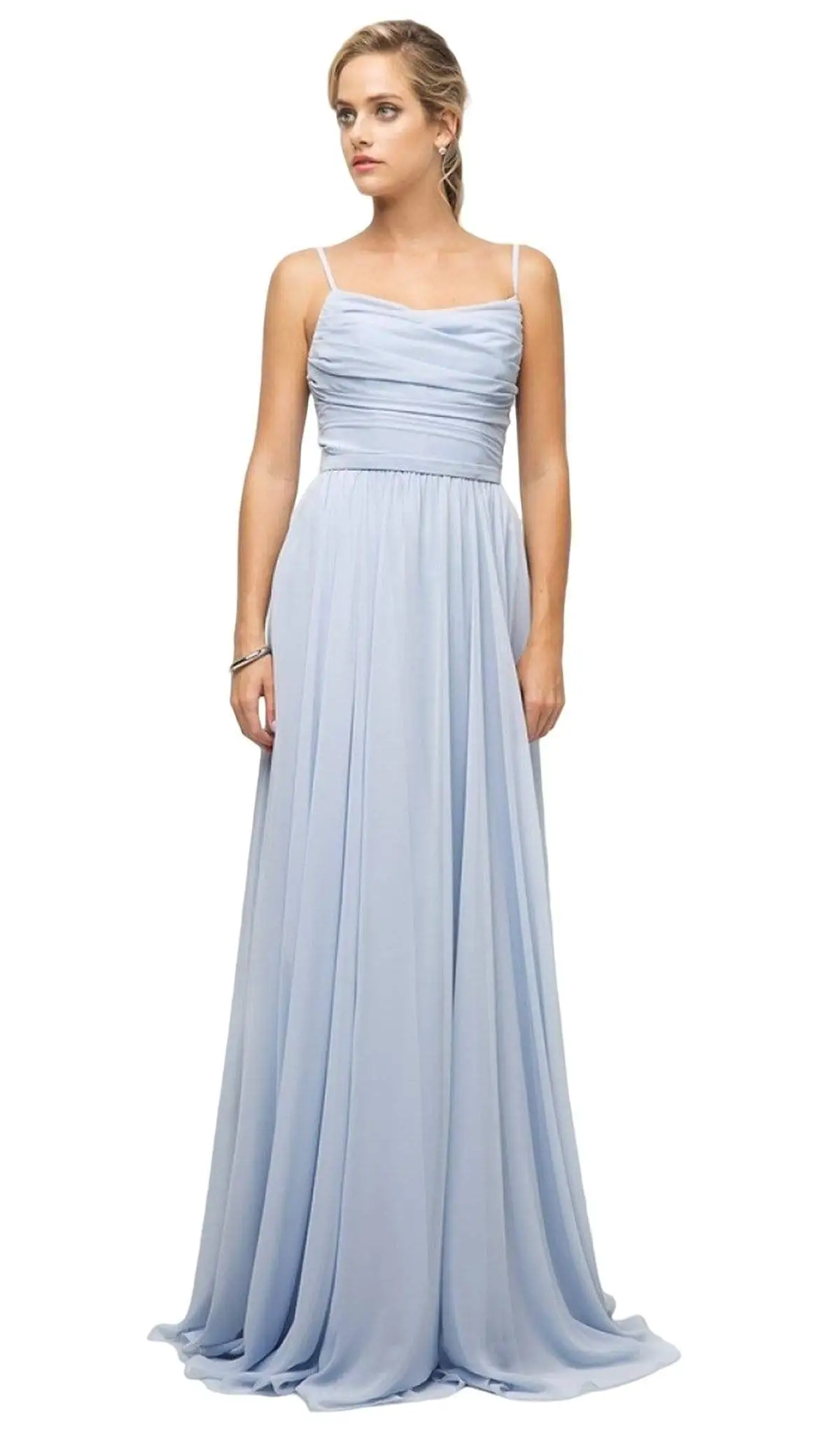 Cinderella Divine - UR136 Sleeveless Empire Waist Chiffon Dress 3 Cinderella Divine - UR136 Sleeveless Empire Waist Chiffon Dress - Image 3