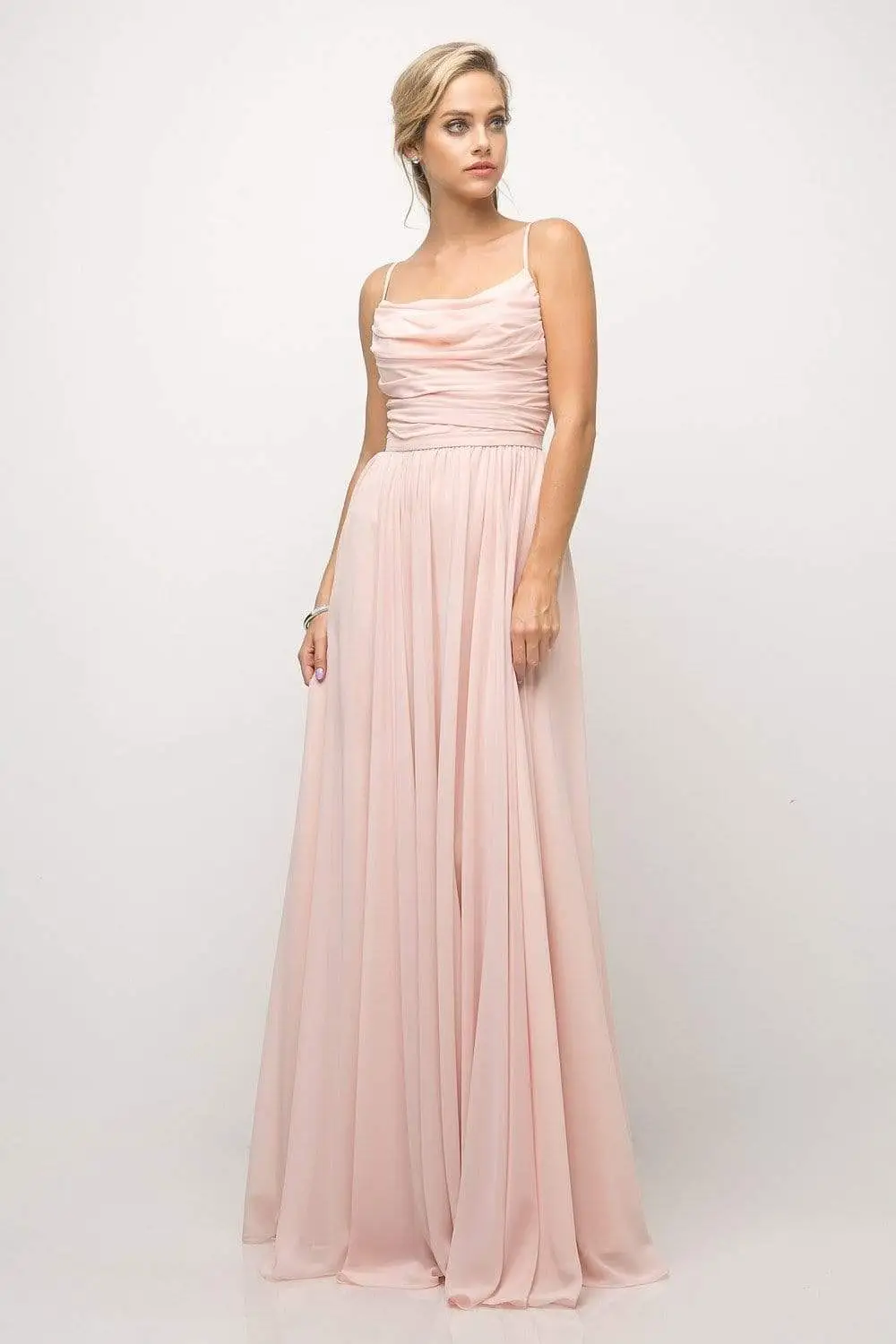 Cinderella Divine - UR136 Sleeveless Empire Waist Chiffon Dress 5 Cinderella Divine - UR136 Sleeveless Empire Waist Chiffon Dress - Image 5