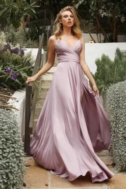 Cinderella Divine - Wrap Style Satin Prom Dress 7485 15 Cinderella Divine - Wrap Style Satin Prom Dress 7485 -Hot Sale WEDDING Store cinderella divine wrap style satin prom dress 7485 evening dresses 2 mauve 32222293033043