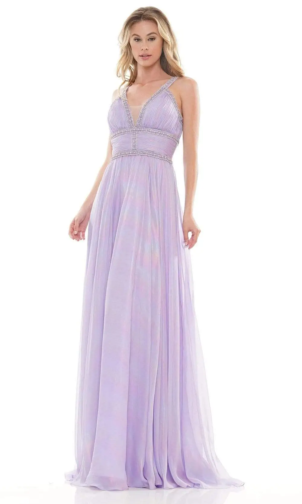 Colors Dress - 2700 Bead-Trimmed A-Line Gown 1 Colors Dress - 2700 Bead-Trimmed A-Line Gown