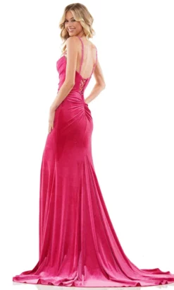 Colors Dress 2885 - Sleeveless Velvet Prom Dress -Hot Sale WEDDING Store colors dress 2885 sleeveless velvet prom dress special occasion dress 31977341812819