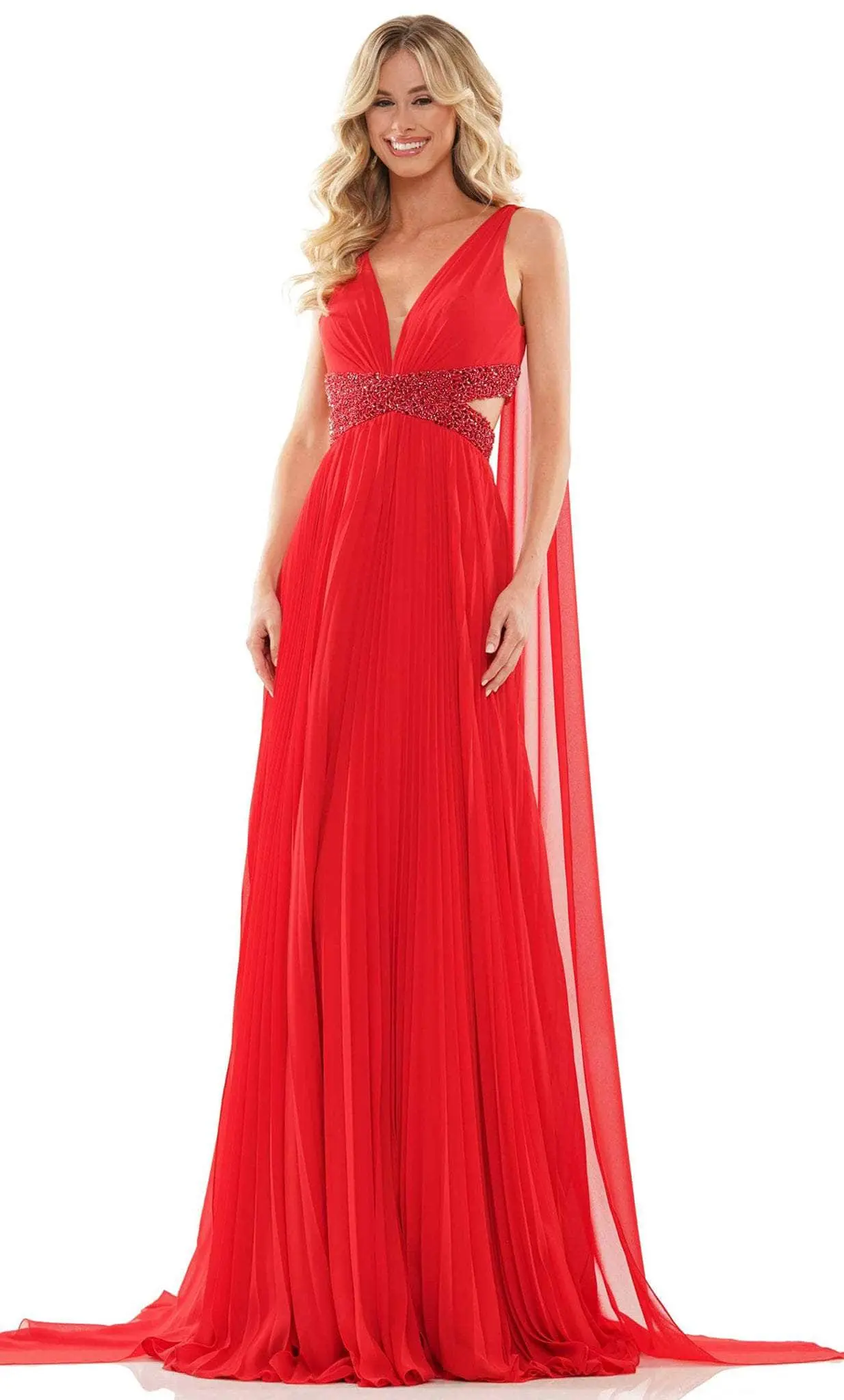 Colors Dress 2895 - Sleeveless V-Neck Prom Dress 1 Colors Dress 2895 - Sleeveless V-Neck Prom Dress
