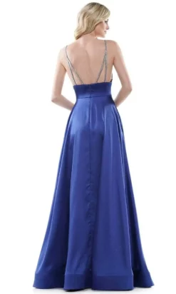 Colors Dress - G968 Strappy Satin A-Line Gown -Hot Sale WEDDING Store colors dress g968 strappy satin a line gown prom dresses 29332354007123