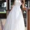 Da Vinci Bridal - 50291 Illusion Embroidery Ballgown