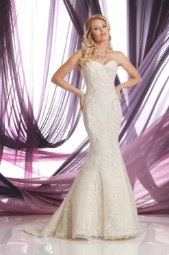 Da Vinci Bridal - 50381 Strapless Sweetheart Lace Mermaid Wedding Gown 5 Da Vinci Bridal - 50381 Strapless Sweetheart Lace Mermaid Wedding Gown -Hot Sale WEDDING Store da vinci bridal 50381 strapless sweetheart lace mermaid wedding gown bridal dresses 15445930704979
