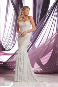 Da Vinci Bridal - 50409 Strapless Art Deco Lace Mermaid Wedding Dress -Hot Sale WEDDING Store da vinci bridal 50409 strapless art deco lace mermaid wedding dress bridal dresses 15445931032659