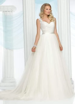 Da Vinci Bridal - 50430 Sweetheart Tulle Ballgown With Chapel Train -Hot Sale WEDDING Store da vinci bridal 50430 sweetheart tulle ballgown with chapel train bridal dresses 2 ivory 15446031663187