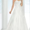 Da Vinci Bridal - 50434 Sweetheart Mid Back Embroidered Dress