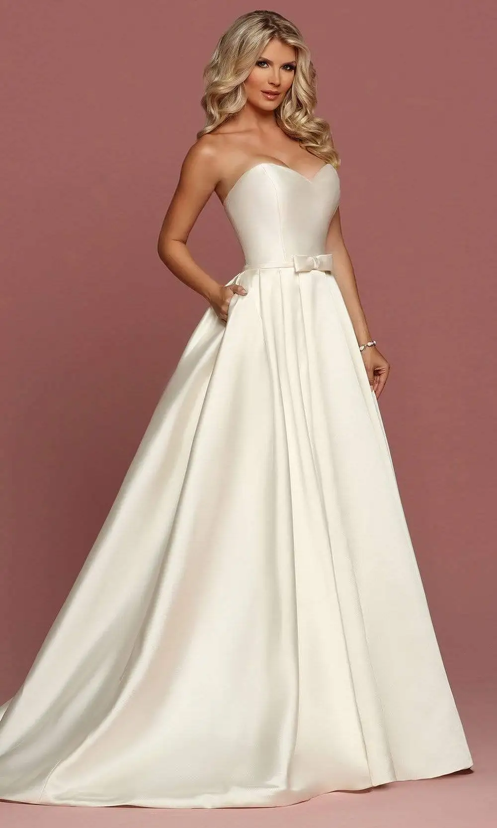 Da Vinci Bridal - 50494 Mikado Strapless Sweetheart Ballgown 1 Da Vinci Bridal - 50494 Mikado Strapless Sweetheart Ballgown