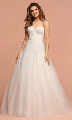 Da Vinci Bridal - 50581 Beaded Sweetheart Tulle Ballgown