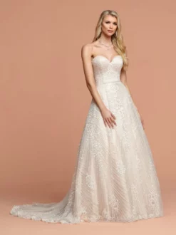 Da Vinci Bridal - 50593 Strapless Lace Sweetheart A-line Bridal Gown -Hot Sale WEDDING Store da vinci bridal 50593 strapless lace sweetheart a line bridal gown wedding dresses 2 ivory nude 15445971632211 scaled
