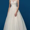 Da Vinci Bridal - 50646 Illusion Bateau Floral Bridal Gown
