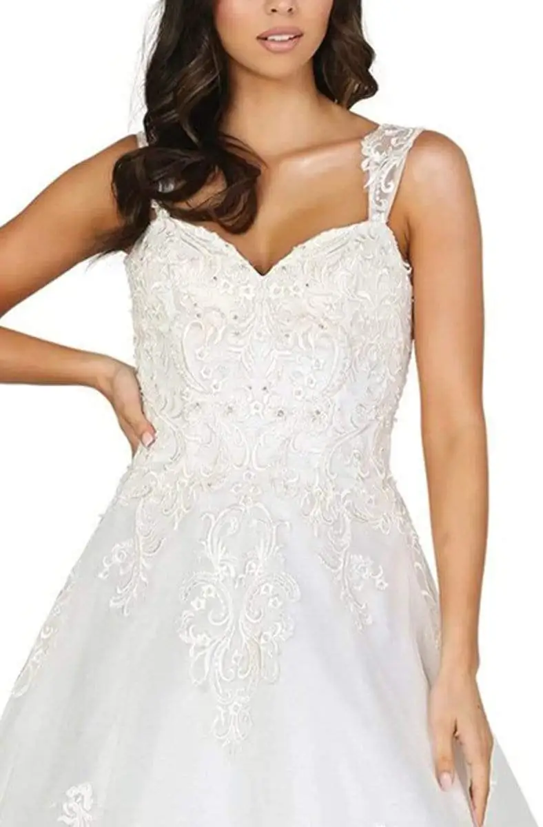 Dancing Queen - 117 Embroidered Sweetheart A-Line Wedding Dress 2 Dancing Queen - 117 Embroidered Sweetheart A-Line Wedding Dress - Image 2