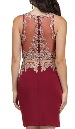 Dancing Queen - 2000 Mock Two-Piece Illusion Lace Cocktail Dress -Hot Sale WEDDING Store dancing queen 2000 mock two piece illusion lace cocktail dress cocktail dresses 5682304974905