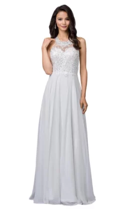 Dancing Queen - 2017 Beaded Lace Halter Prom Dress With Open Back 11 Dancing Queen - 2017 Beaded Lace Halter Prom Dress With Open Back -Hot Sale WEDDING Store dancing queen 2017 beaded lace halter prom dress with open back bridesmaid dresses xs off white 6057035104313