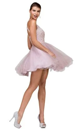 Dancing Queen - 2156 Halter Floral Appliques Tulle Cocktail Dress 15 Dancing Queen - 2156 Halter Floral Appliques Tulle Cocktail Dress -Hot Sale WEDDING Store dancing queen 2156 halter floral appliques tulle cocktail dress special occasion dress xs blush 5682377097273