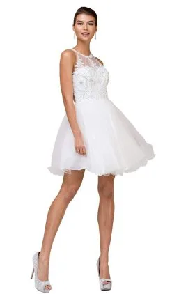 Dancing Queen - 2156 Halter Floral Appliques Tulle Cocktail Dress 13 Dancing Queen - 2156 Halter Floral Appliques Tulle Cocktail Dress -Hot Sale WEDDING Store dancing queen 2156 halter floral appliques tulle cocktail dress special occasion dress xs off white 5682377031737