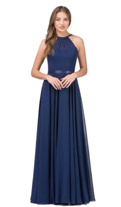 Dancing Queen - 2176 Illusion High Halter Chiffon A-Line Prom Gown -Hot Sale WEDDING Store dancing queen 2176 illusion high halter chiffon a line prom gown prom dresses 28932389601363