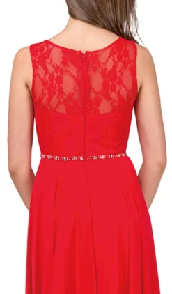 Dancing Queen - 2240 Bejeweled Lace Illusion A-Line Prom Gown -Hot Sale WEDDING Store dancing queen 2240 bejeweled lace illusion a line prom gown prom dresses 5682369331257