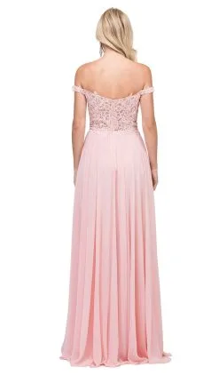 Dancing Queen - 2357 Beaded Off Shoulder Chiffon Prom Dress -Hot Sale WEDDING Store dancing queen 2357 beaded off shoulder chiffon prom dress special occasion dress 5682142445625