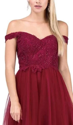 Dancing Queen - 2538 Embroidered Off-Shoulder A-line Gown 8 Dancing Queen - 2538 Embroidered Off-Shoulder A-line Gown -Hot Sale WEDDING Store dancing queen 2538 embroidered off shoulder a line gown special occasion dress 28389256396883