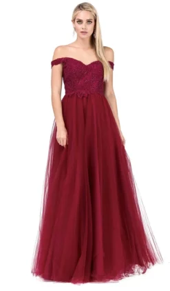Dancing Queen - 2538 Embroidered Off-Shoulder A-line Gown 7 Dancing Queen - 2538 Embroidered Off-Shoulder A-line Gown -Hot Sale WEDDING Store dancing queen 2538 embroidered off shoulder a line gown special occasion dress xs burgundy 28813543604307