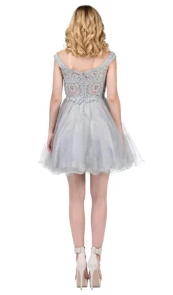 Dancing Queen - 3070 Beaded Lace Off Shoulder Cocktail Dress -Hot Sale WEDDING Store dancing queen 3070 beaded lace off shoulder cocktail dress homecoming dresses 12068344954963