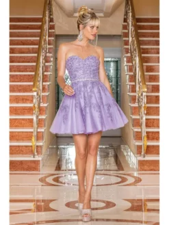 Dancing Queen - 3271 Sweetheart A-Line Cocktail Dress -Hot Sale WEDDING Store dancing queen 3271 sweetheart a line cocktail dress homecoming dresses xs lilac 32165621366867
