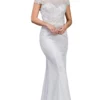 Dancing Queen - 53 Embellished Lace Off-Shoulder Trumpet Wedding Gown