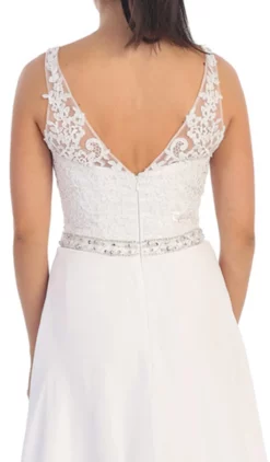 Dancing Queen - 9176 V-neck Lace Evening Gown -Hot Sale WEDDING Store dancing queen 9176 v neck lace evening gown evening dresses 5681914118201