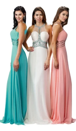Dancing Queen - 9270 Illusion Keyhole Cutout Halter Long Prom Gown -Hot Sale WEDDING Store dancing queen 9270 illusion keyhole cutout halter long prom gown prom dresses xs blush 5682511642681