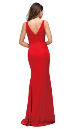 Dancing Queen - 9609 V-Neck Wide Waistband Evening Dress -Hot Sale WEDDING Store dancing queen 9609 v neck wide waistband evening dress bridesmaid dresses 5682236948537