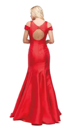 Dancing Queen - 9928 Cutaway Shoulder Trumpet Evening Gown -Hot Sale WEDDING Store dancing queen 9928 cutaway shoulder trumpet evening gown bridesmaid dresses 28931423699027