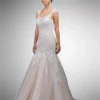 Dancing Queen Bridal - 11 Scoop Neck Lace Bridal Gown