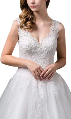 Dancing Queen Bridal - 71 Embroidered Scalloped V-neck Ballgown 7 Dancing Queen Bridal - 71 Embroidered Scalloped V-neck Ballgown -Hot Sale WEDDING Store dancing queen bridal 71 embroidered scalloped v neck ballgown wedding dresses 28817517969491