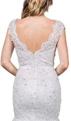 Dancing Queen Bridal - 77 Lace Deep V-neck Trumpet Dress 7 Dancing Queen Bridal - 77 Lace Deep V-neck Trumpet Dress -Hot Sale WEDDING Store dancing queen bridal 77 lace deep v neck trumpet dress wedding dresses 11048539226195