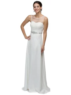 Dancing Queen Bridal - 9541 Ruched Illusion Sweetheart Jewel-banded Chiffon A-line Dress 11 Dancing Queen Bridal - 9541 Ruched Illusion Sweetheart Jewel-banded Chiffon A-line Dress -Hot Sale WEDDING Store dancing queen bridal 9541 ruched illusion sweetheart jewel banded chiffon a line dress bridesmaid dresses xs off white 5940095975481