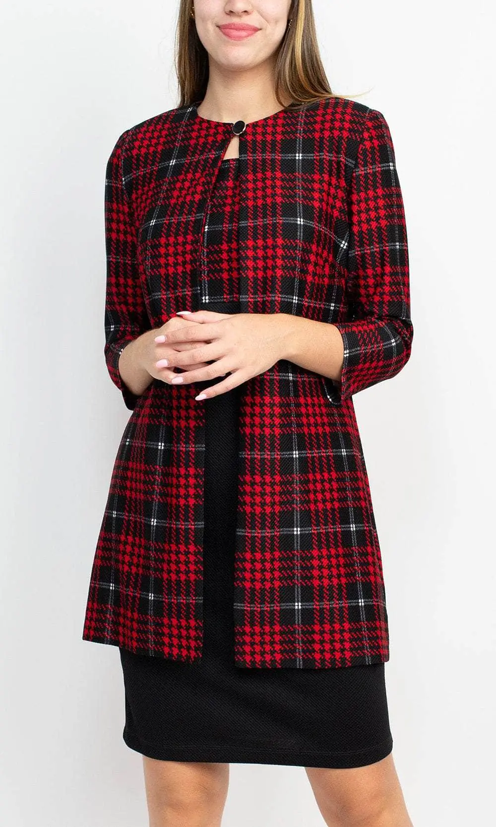 Danny & Nicole 27134M - Checkered Sheath Formal Dress 7 Danny & Nicole 27134M - Checkered Sheath Formal Dress - Image 7