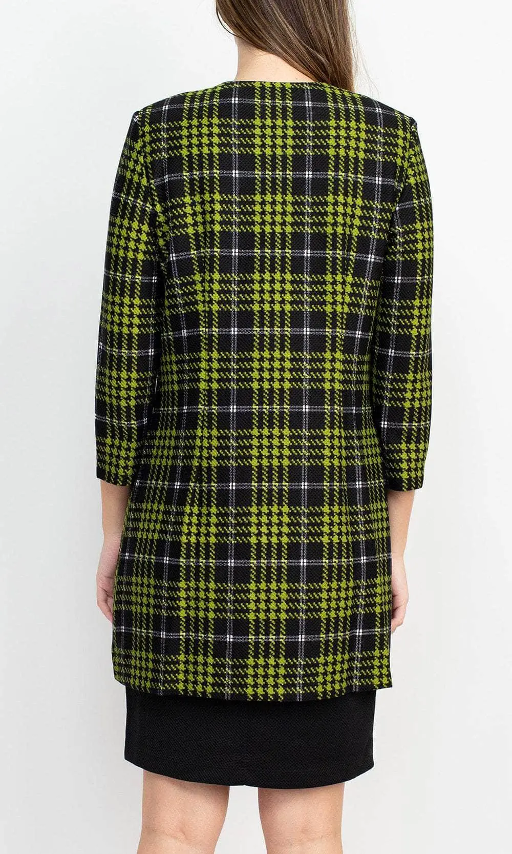 Danny & Nicole 27134M - Checkered Sheath Formal Dress 2 Danny & Nicole 27134M - Checkered Sheath Formal Dress - Image 2