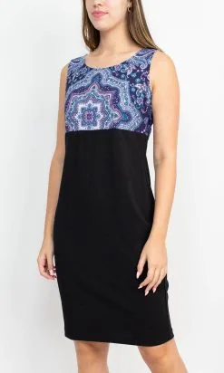 Danny & Nicole 27138M - Sleeveless Print Dress -Hot Sale WEDDING Store danny nicole 27138m sleeveless print dress cocktail dresses 31652954341459